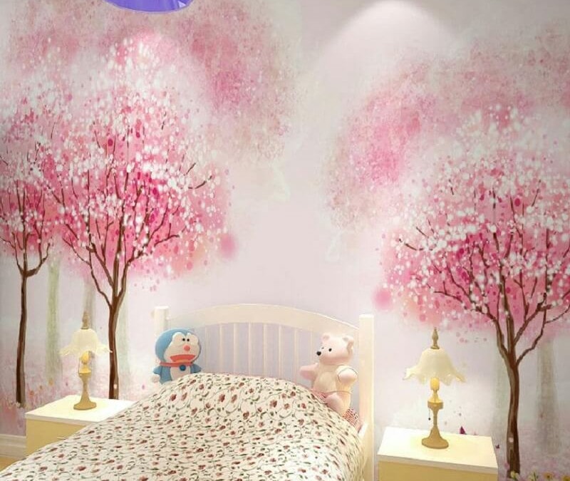 Trang trí phòng ngủ màu hồng
