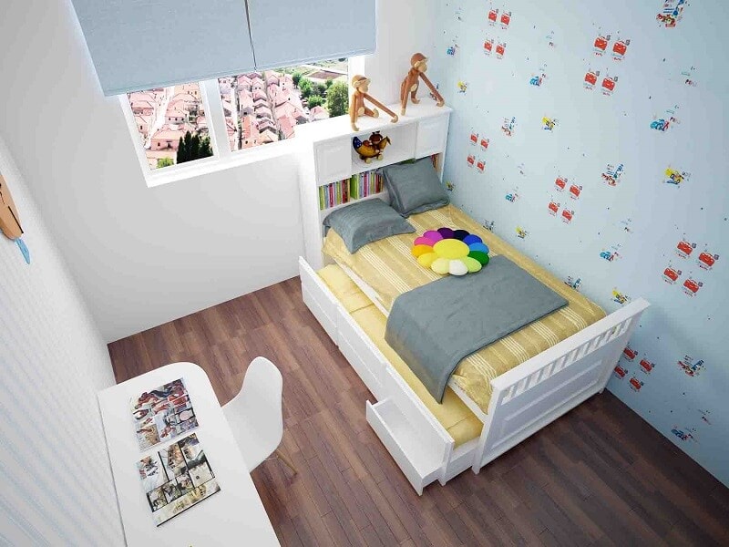 trang trí phòng ngủ nhỏ hẹp