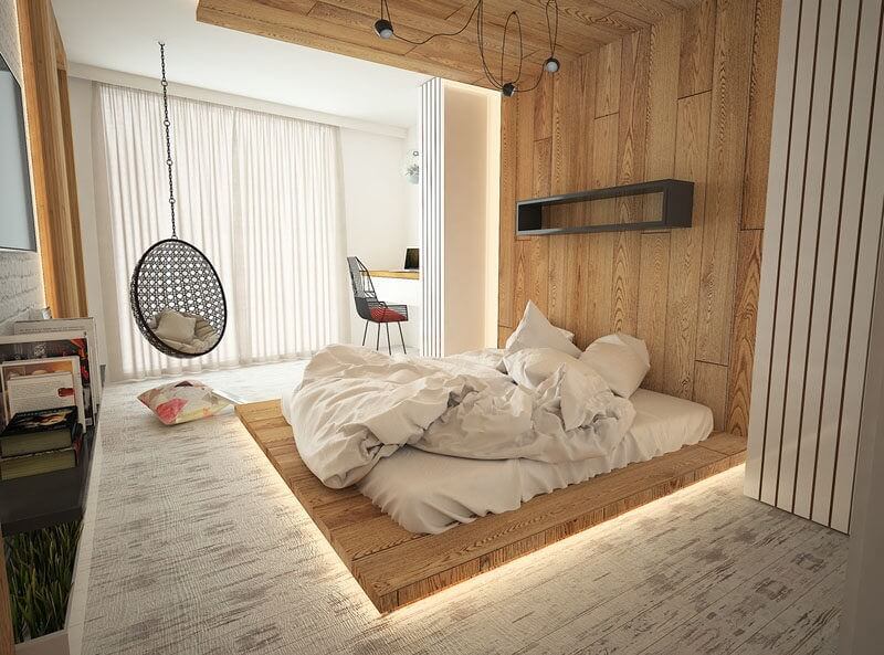Vẽ tranh tường Mỹ Thuật Sen Việt 10 Kiểu Trang Trí Phòng Ngủ Nhỏ Không Giường Siêu Hot 17 trang trí phòng ngủ nhỏ không giường
