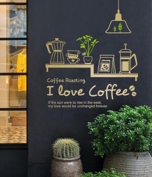 vẽ tranh tường quán cafe