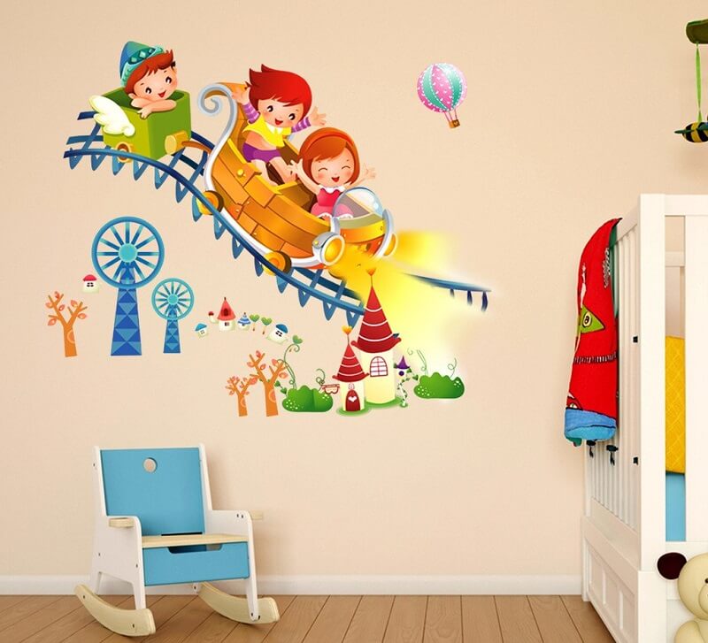 Wall Decor Stickers For Kids Art For Bedrooms 3D Vinyl Home Decor