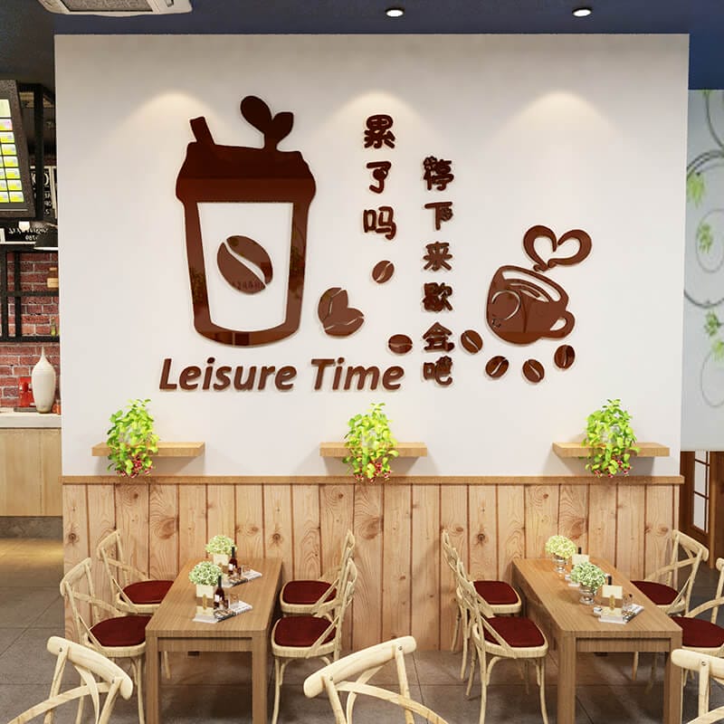 vẽ tranh tường quán trà sữa đẹp