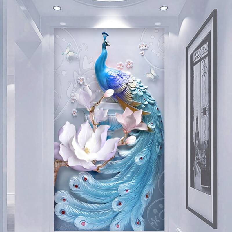 vẽ tranh tường phòng khách đẹp