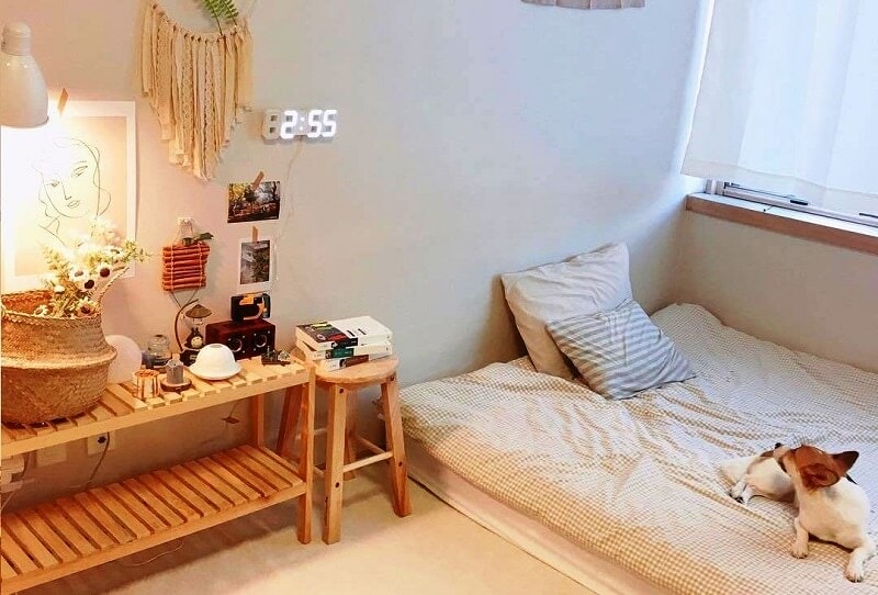 trang trí phòng ngủ kiểu Hàn Quốc cute