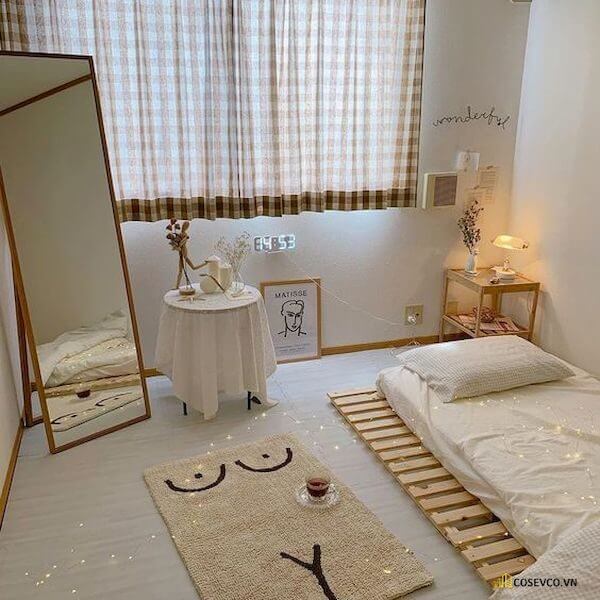 trang trí phòng ngủ kiểu Hàn Quốc đông ấm hè mát