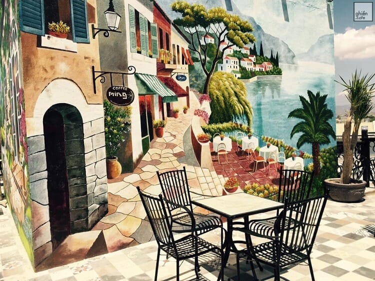 vẽ tranh tường ngoài trời