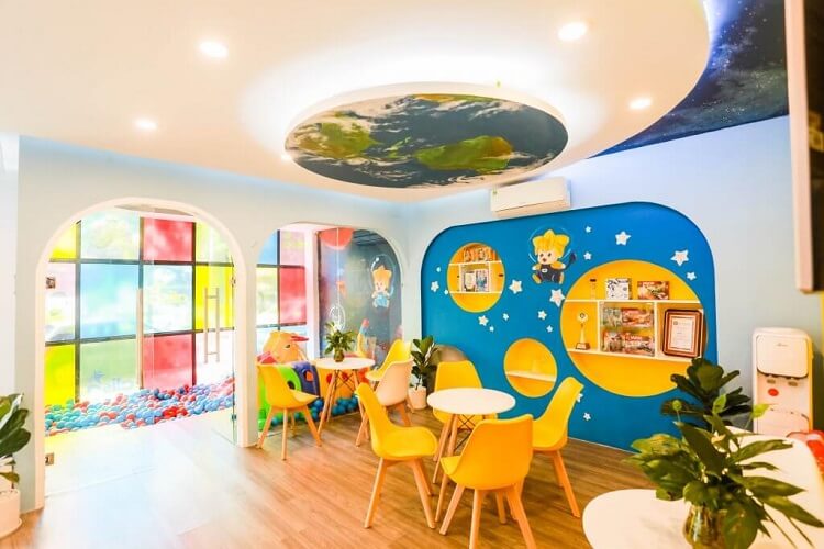 Vẽ tranh tường Mỹ Thuật Sen Việt 9 Ý Tưởng Trang Trí Trung Tâm Tiếng Anh Ấn Tượng-Hiện Đại 17 trang trí trung tâm tiếng anh