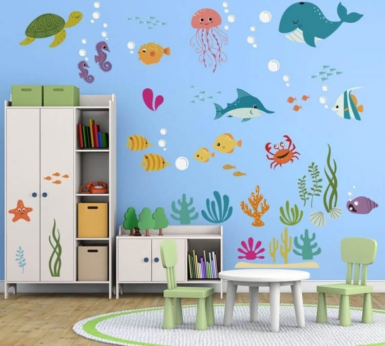 tranh tường mầm non