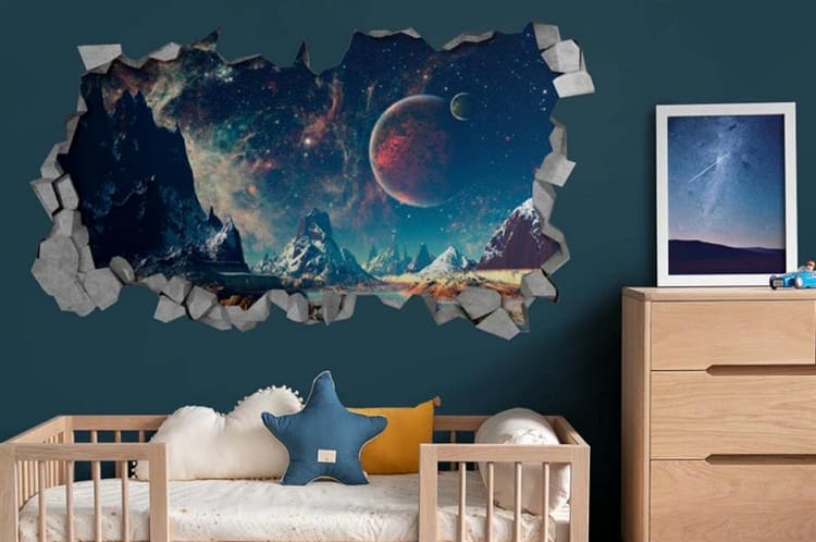 Vẽ tranh tường 3D