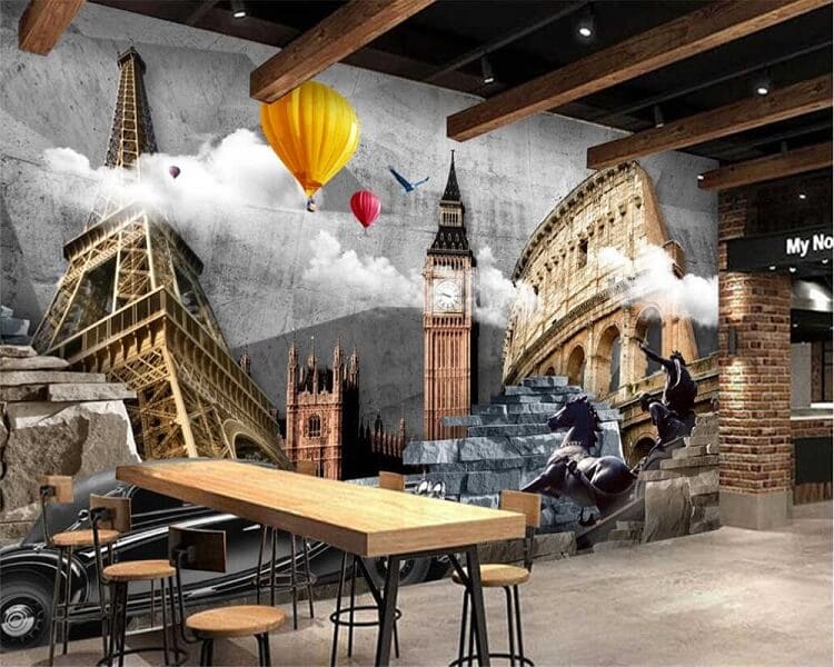 Vẽ tranh tường 3D