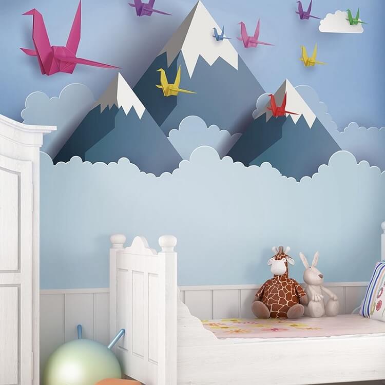 vẽ tranh tường cho bé trai