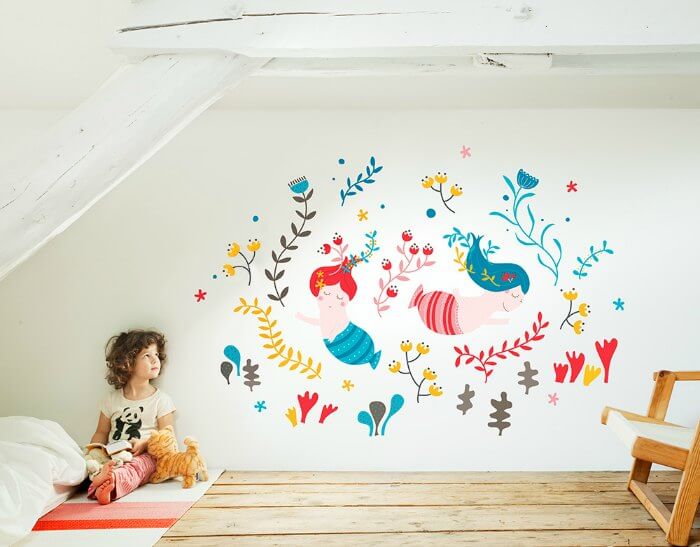 30 Mẫu và Báo Giá Vẽ Tranh Tường Ngộ Nghĩnh Cho Bé Gái
