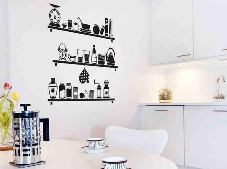 tranh vẽ tường phòng bếp