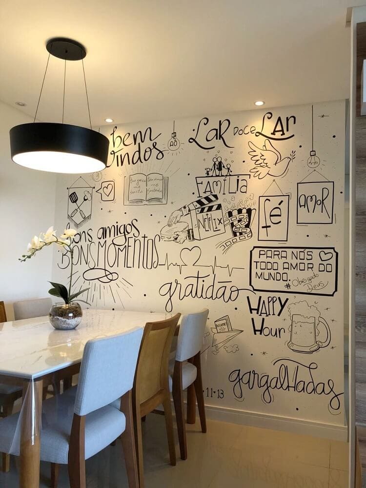 tranh vẽ tường phòng bếp