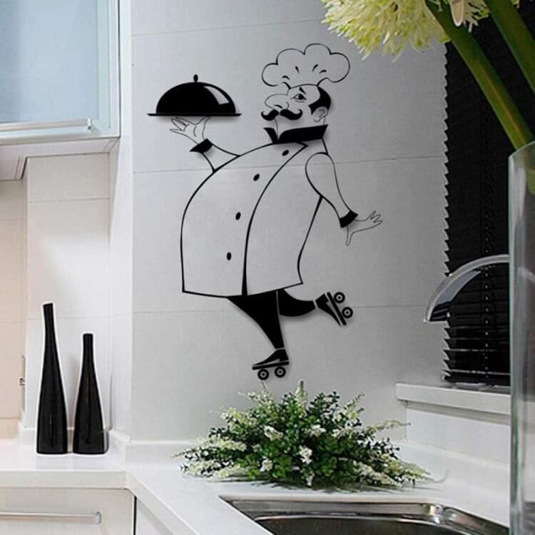 tranh vẽ tường phòng bếp