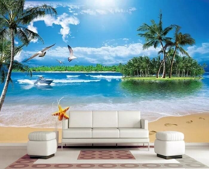 vẽ tranh tường 3D phong cảnh
