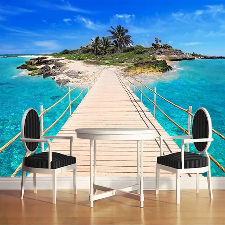 vẽ tranh tường 3D phong cảnh