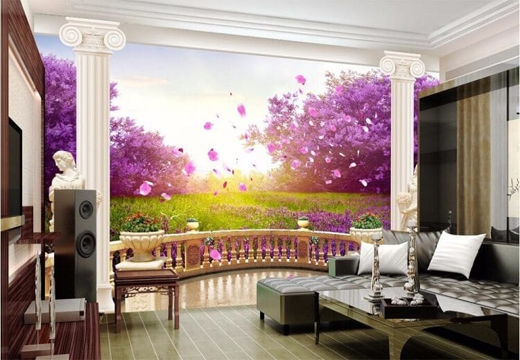 vẽ tranh tường 3D phong cảnh