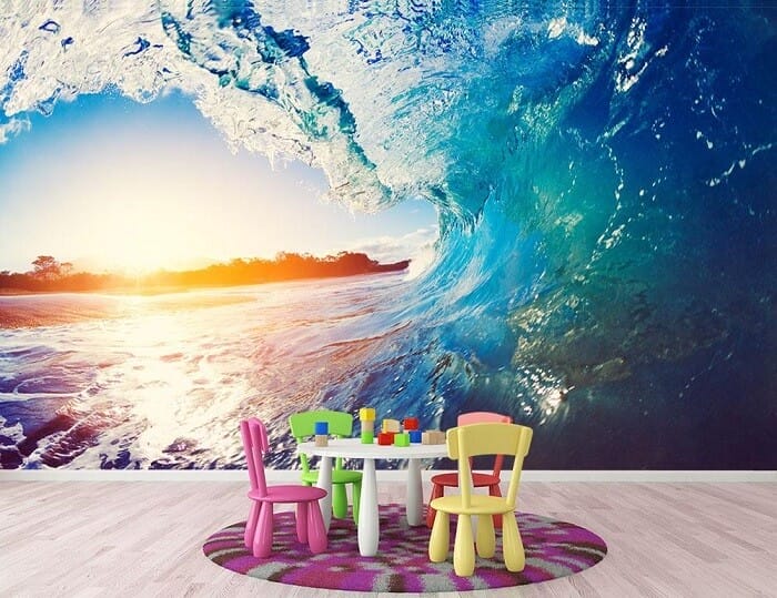 vẽ tranh tường đại dương