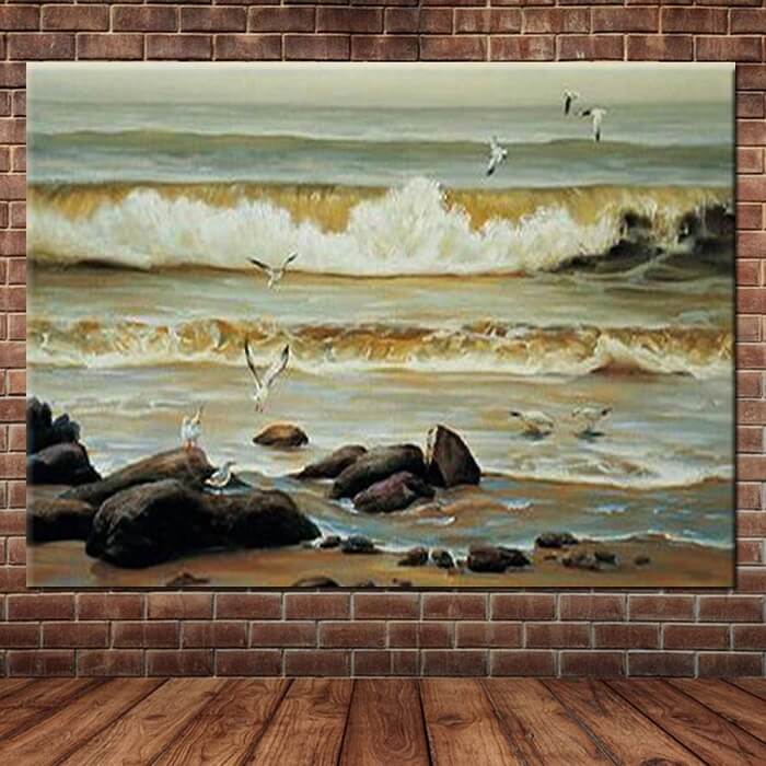 vẽ tranh tường đại dương