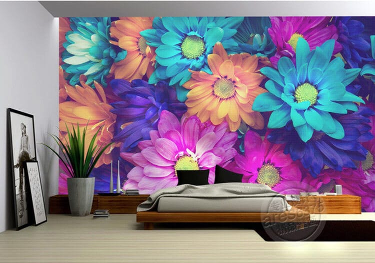 vẽ tranh tường 3D phòng ngủ