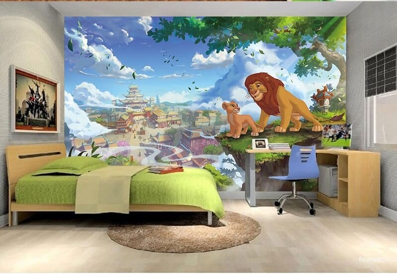 tranh vẽ tường 3d phòng ngủ đẹp nhất