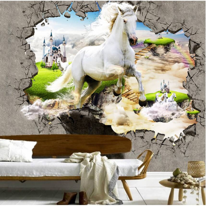 tranh vẽ tường 3d phòng ngủ đẹp nhất