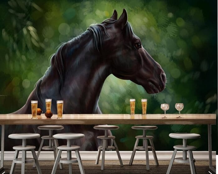 vẽ tranh tường con vật