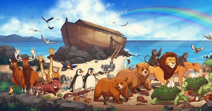 vẽ tranh tường con vật