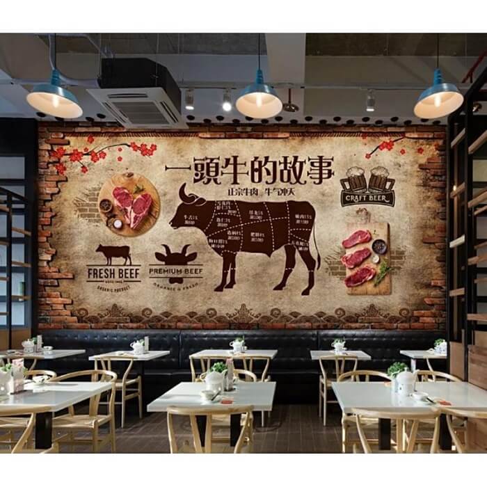 vẽ tranh tường con vật