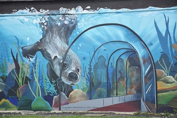 vẽ tranh tường con vật