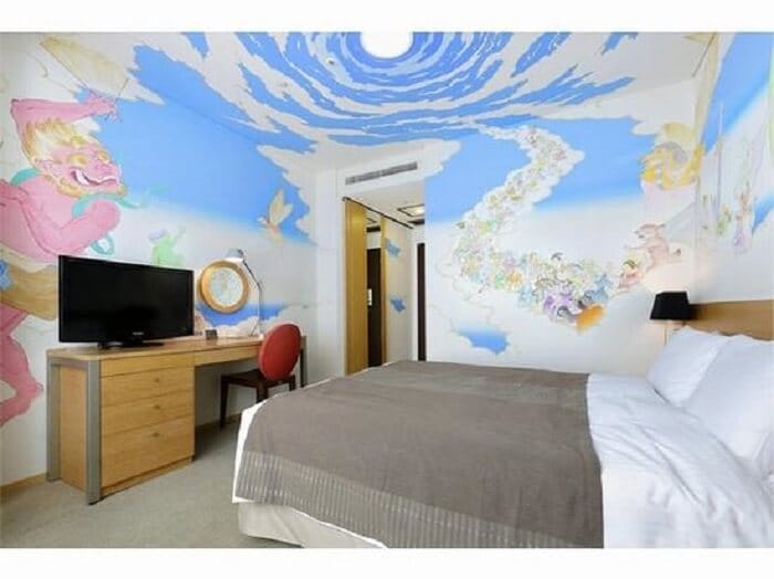 vẽ tranh tường phòng ngủ