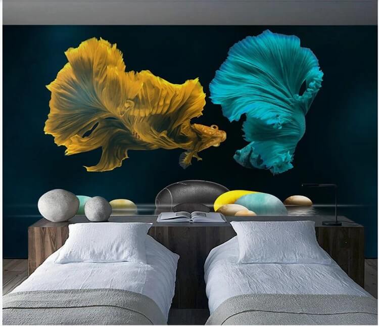 vẽ tranh tường khách sạn