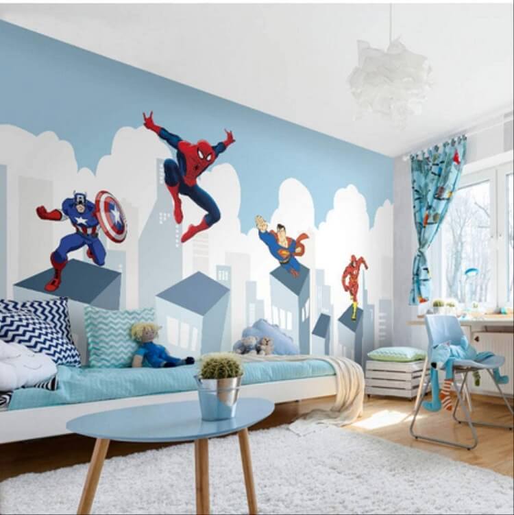 vẽ tranh tường khách sạn