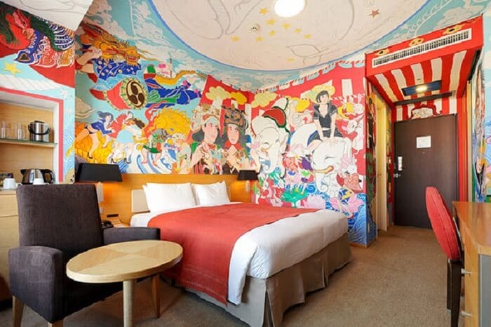 ve tranh tuong khach san 9 vẽ tranh tường Mỹ Thuật Sen Việt