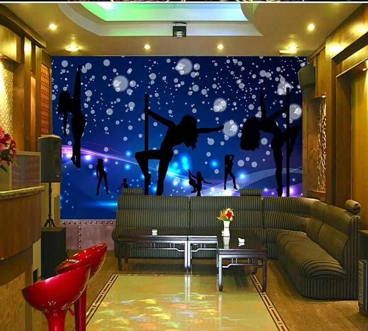 vẽ tranh tường quán karaoke