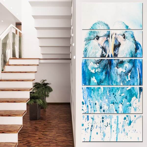 cau thang chim vẽ tranh tường Mỹ Thuật Sen Việt