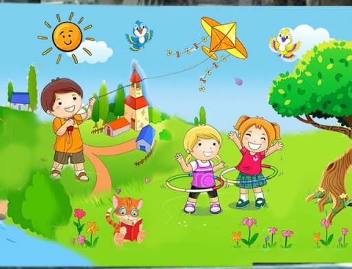 tha dieu vẽ tranh tường Mỹ Thuật Sen Việt